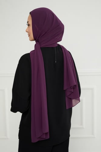 شيفون مع قبعة مشبوكة