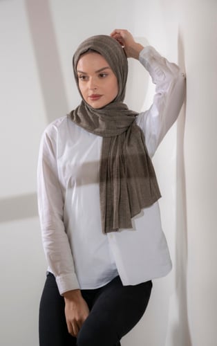 حجاب شتوي - بني شوكلاته