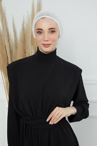 قبعة تحت الحجاب خفيفة شفافة