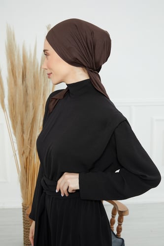 توربان قطني ربط من الخلف - بني داكن