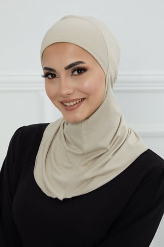 قبعة كاملة تغطي الرقبة والراس - بيج