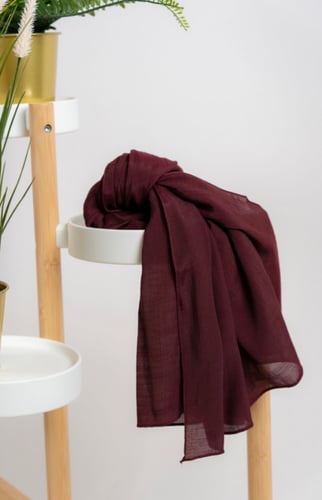 طرحة لينن - برغندي