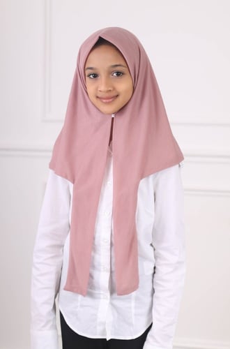 طرحة بناتي ربط من الخلف - وردي