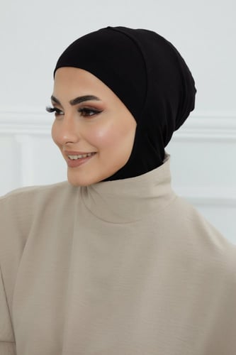 قبعة كاملة تغطي الرقبة والرأس - أسود