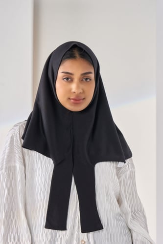 طرحة شيفون مبطن - بيج غامق