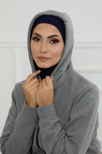 قبعة كاملة تغطي الرقبة والرأس - كحلي