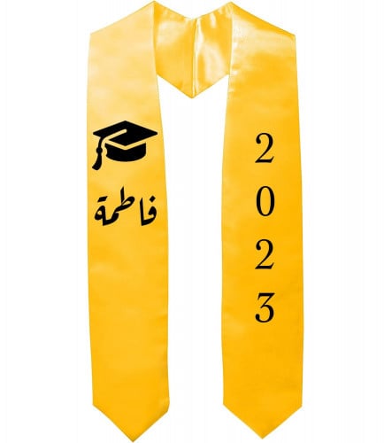 Custom printed graduation scarf