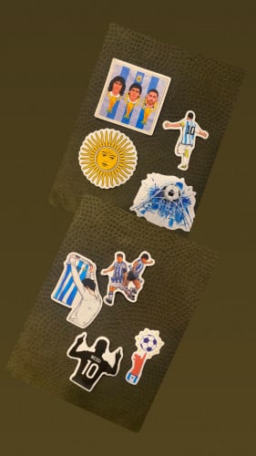 8 ملصقات صغيرة ميسي