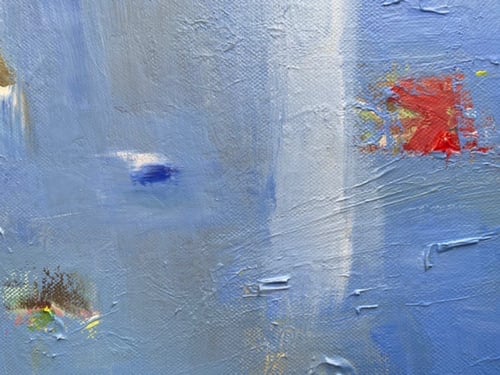 لوحة تجريد 60 * 40 ( عمل أصلي ) أكريلك + كانفاس