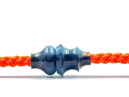 سبحة عكروكي ازرق مقشور من عقود صب قديم خراطة عقيل...