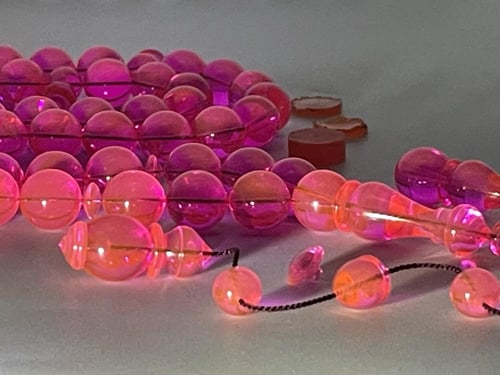 سبحة بكلايت حربا فرنسية بانعكاس برتقالي صب قديم خر...