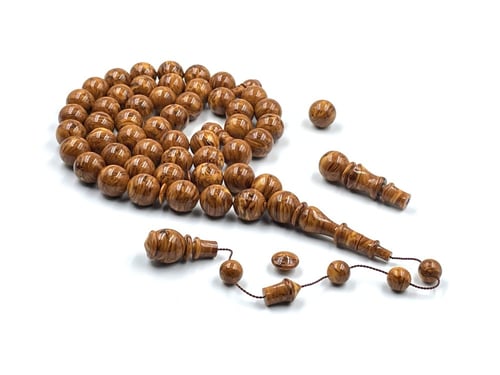 سبحة من عصي دارسيني الماني مفروزة صب قديم خراطة عث...