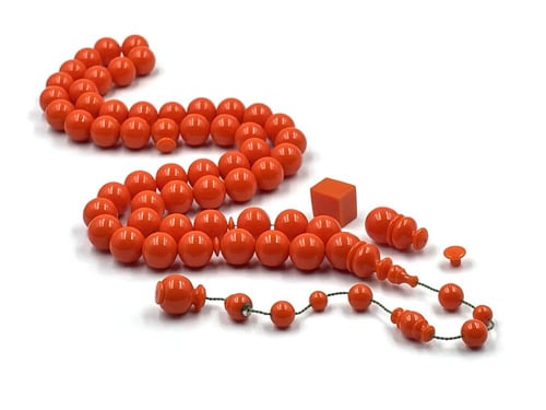 سبحة من عصي امريكية مربعة جزرية صك صب قديم خراطة ا...