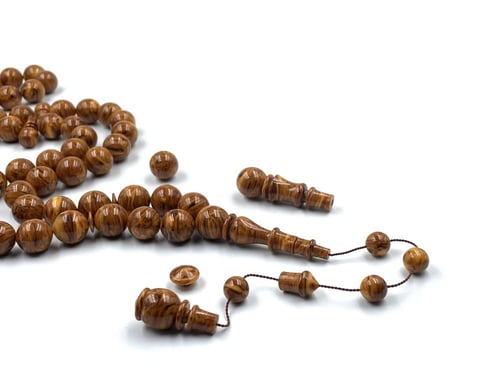 سبحة من عصي دارسيني الماني مفروزة صب قديم خراطة عث...