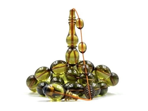A rosary made of Faturan flowers, old cast iron, lathe work (shanab).