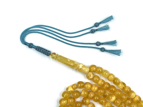 سبحة كهرمان قيمر عسل