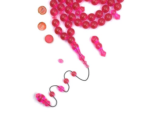 سبحة بكلايت حربا فرنسية بانعكاس برتقالي صب قديم خر...