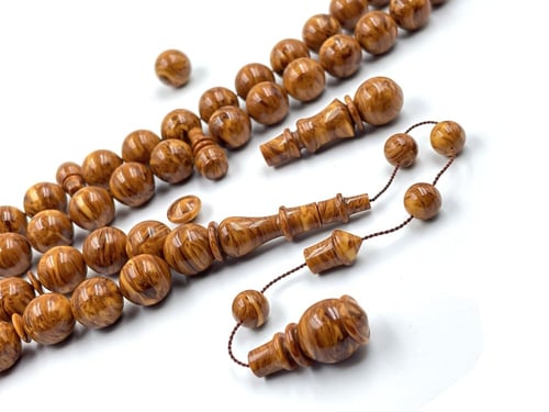 سبحة من عصي دارسيني الماني مفروزة صب قديم خراطة عث...