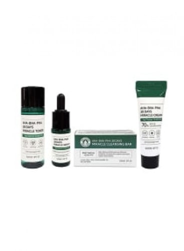 مجموعة المعجزة الكورية تونر + كريم + سيروم + صابون...