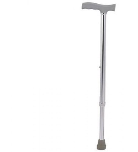 عكاز بهيكل معدني ومقبض بلاستيك