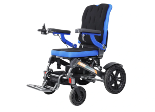 كرسي متحرك كهربائي قابل للطي وخفيف الوزن وصغير الح...