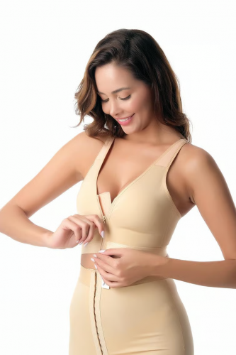 مشد بودى فليكس صدرية مع سحابة بعد عمليات شفط الدهو...