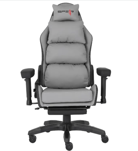 كرسي احترافي باللون الرمادي | Spear Chair Footrest...