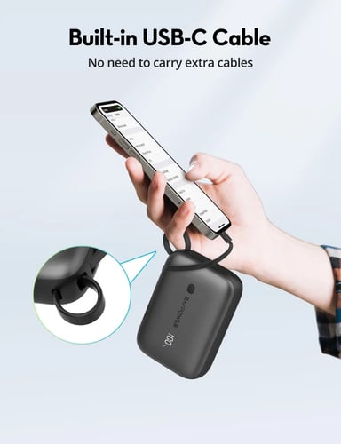 بطارية متنقلة 10 آلاف ملي امبير - راف باور 20 واط...