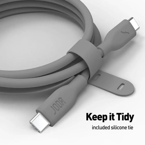 جودا - كيبل تايب سي الى تايب سي سيليكون بقوة 60 وا...