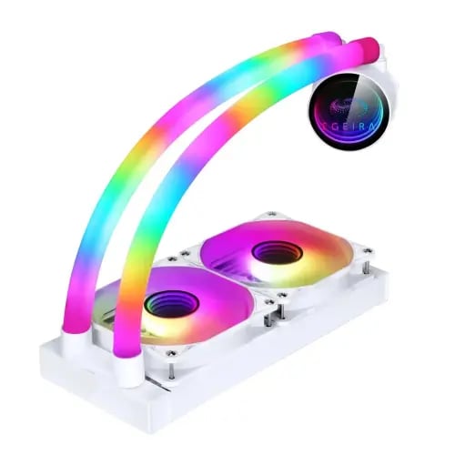 EGEIRA FORZA PS 240mm White ARGB | مبرد مائي احترا...