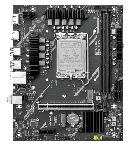 لوحة أم JGINYUE سوداء — Intel H810 · LGA 1851 · DDR5 · mATX