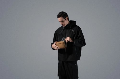 Kingsons - حقيبة يد فاخرة - بني