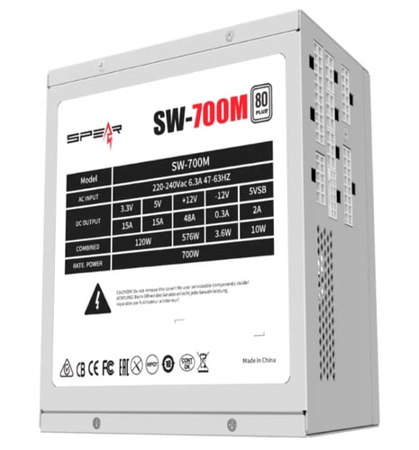 Spear PSU 700w +80 White | باور سبلاي 700 وات سبير...
