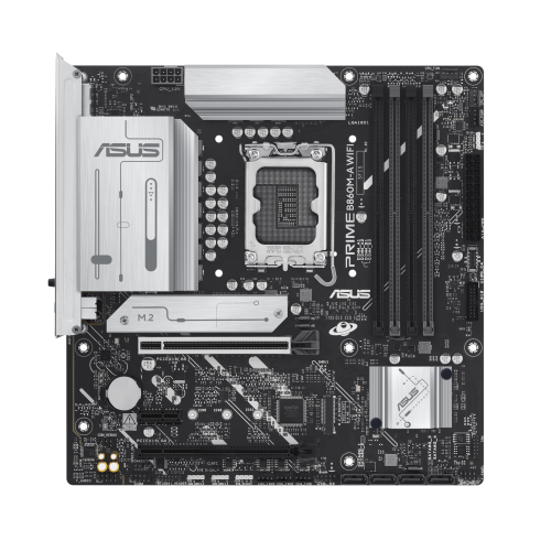 لوحة أم ASUS PRIME شيبست B860 · DDR5 · Wi-Fi 6E · مقاس mATX