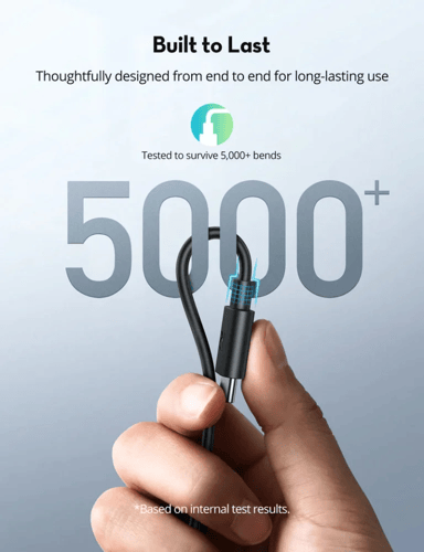 كيبل شحن تايب سي الى تايب سي 2 متر من ravpower