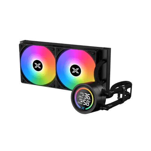 Xigmatek LK 240 Digital LCD Screen 240mm Black | م...