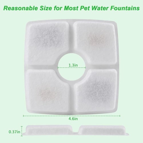 فلتر نافورة ماء 4 قطع للقطط