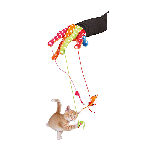 لعبة قطط قفاز و أربعة فئران