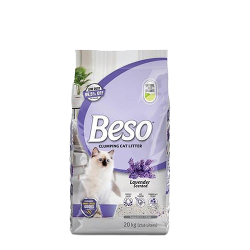 بيسو رمل قطط عالى التكتل قليل الغبار 20 كجم متعدد...