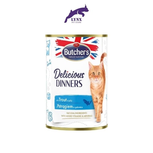 بوتشرز ديليشوس دينر طعام رطب قطع للقطط البالغة 400...