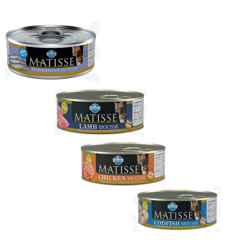 فارمينا ماتيس طعام رطب للقطط البالغة 85 جرام متعدد...