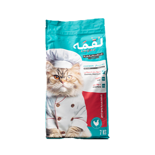 لقمة طعام جاف للقطط البالغة بنكهة الدجاج متعدد الأ...