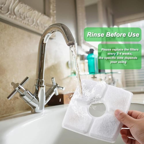 فلتر نافورة ماء 4 قطع للقطط