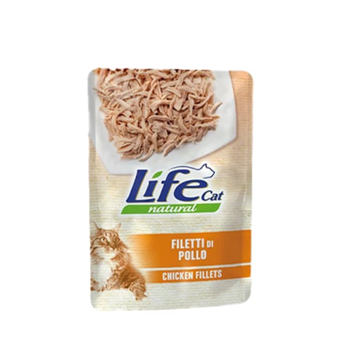 لايف كات أظرف طعام رطب للقطط متعدد نكهات - 70جرام