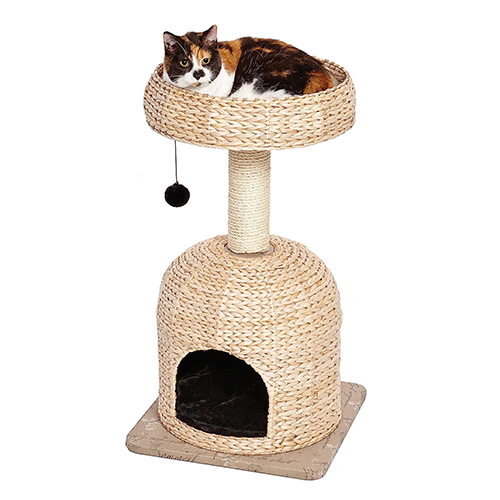 بيت للقطط مع خداشة من ميد ويست 18 عرض × 32 ارتفاع...