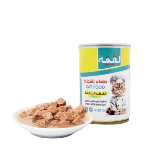 لقمه للقطط البالغة معلبات رطبه قطع متعدد النكهات 4...