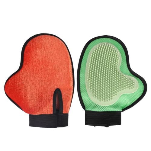 قفاز لتنظيف وترويش حيواناتك الأليفة - متعدد الألوا...