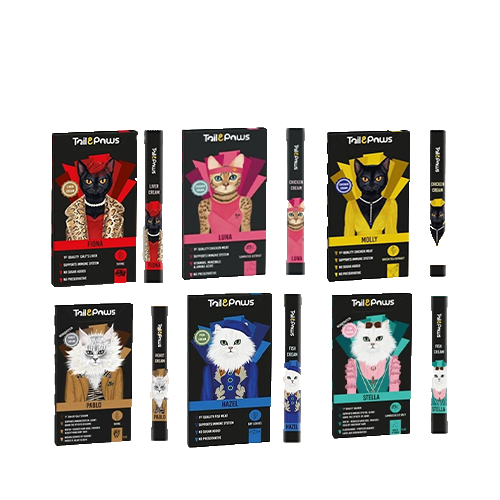 تل باوز مكافآت للقطط 5 أظرف متعدد النكهات