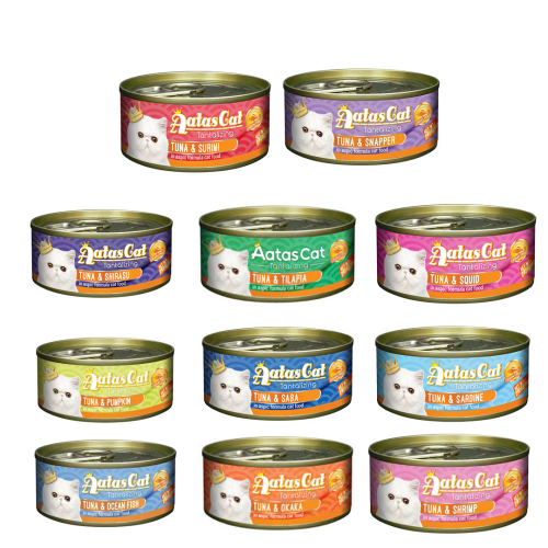 اتاس كات معلبات طعام رطب للقطط البالغة 80 جرام متع...