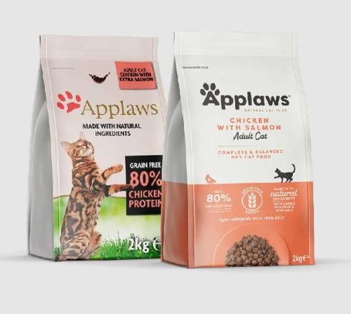 ابلاوز طعام جاف للقطط البالغة بنكهة الدجاج والسالم...